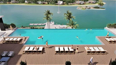 Apartamentos con piscina y playa en Vista Cana, Republica Dominicana - Imagen 2
