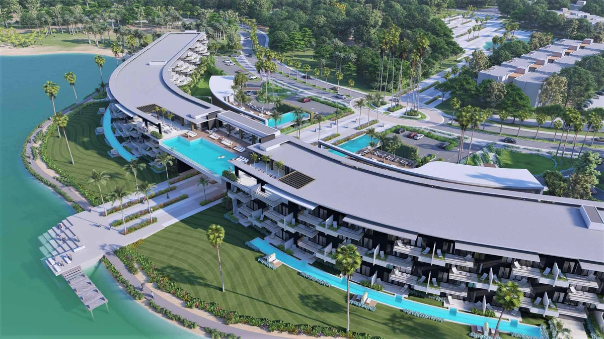 Apartamentos con piscina y playa en Vista Cana, Republica Dominicana