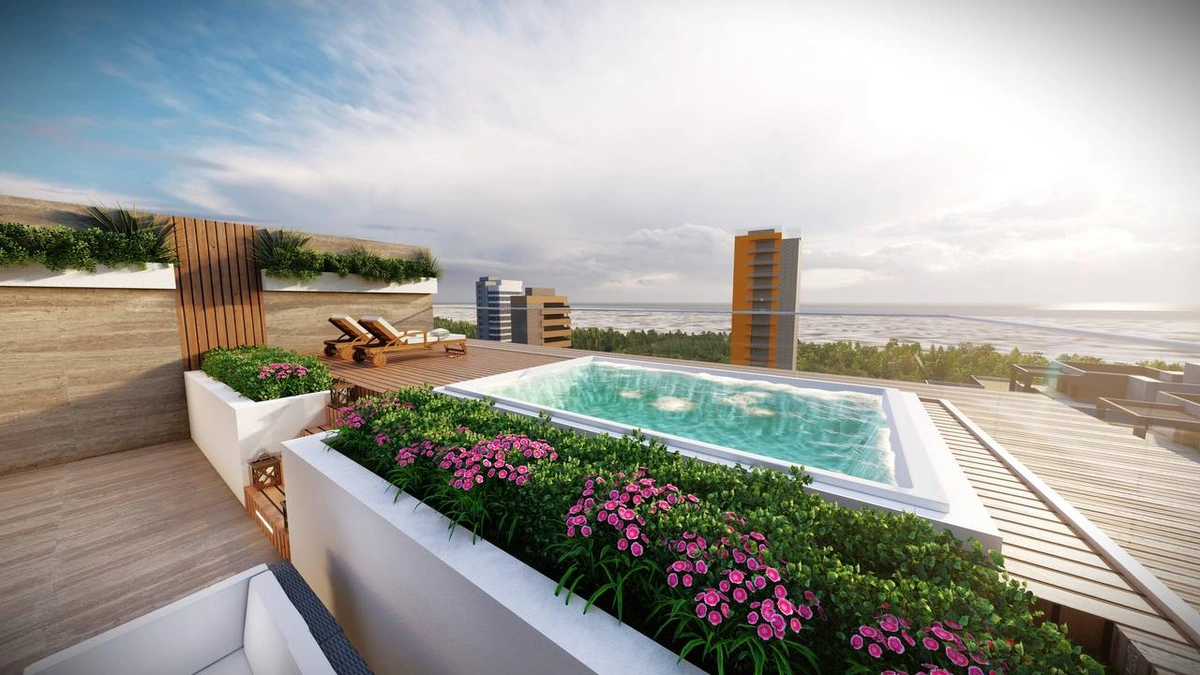 Torre Residencial en los Cacicazgos, Moderna, de 2 y 3 habitaciones - Vista 4