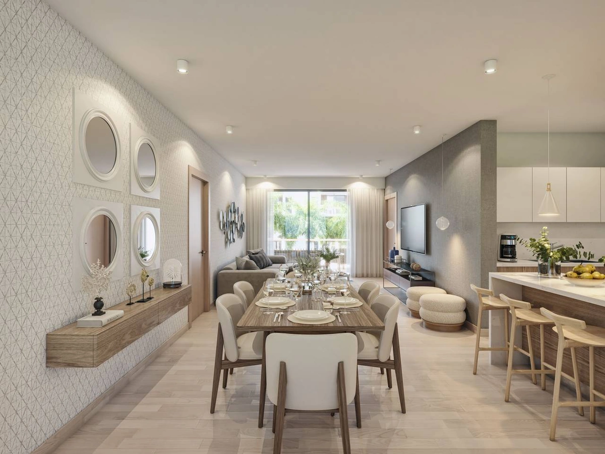 Apartamentos en Vista Cana con lagos y campo de Golf iluminado - Vista 5