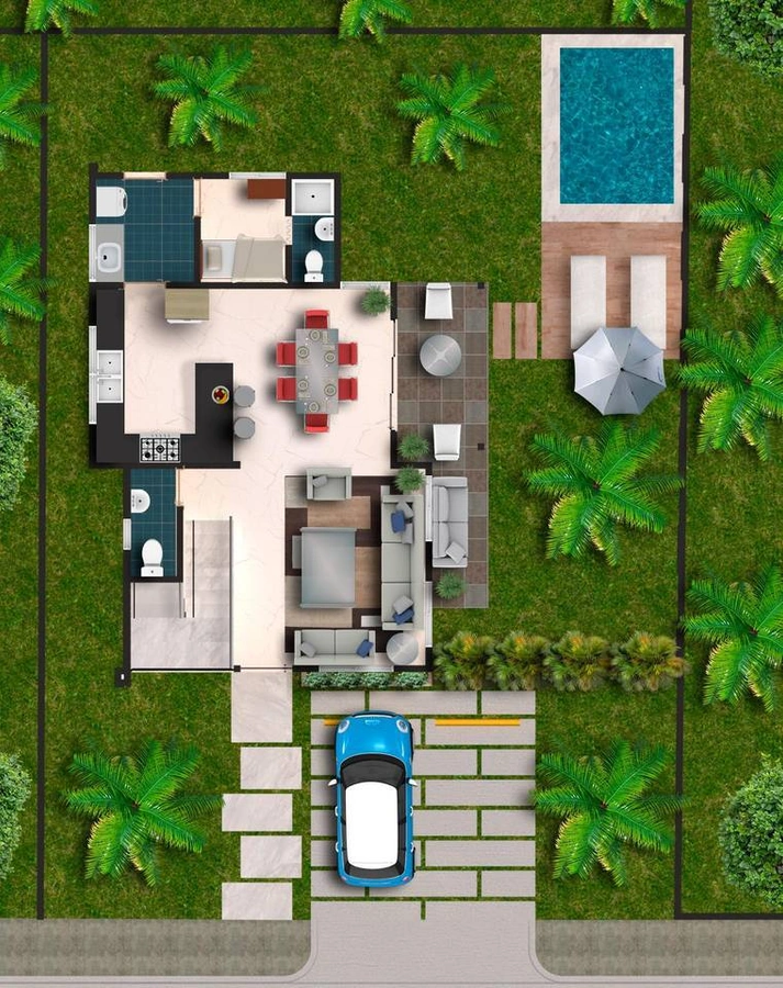 Sun Village en Residencial Bávaro, cerca de la Casa Club - Vista 3