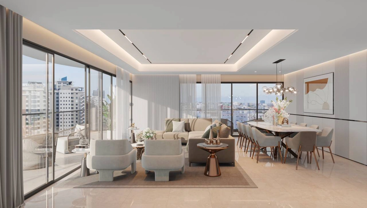 Torre Luxury en Naco 2 & 3 Habitaciones - Vista 3