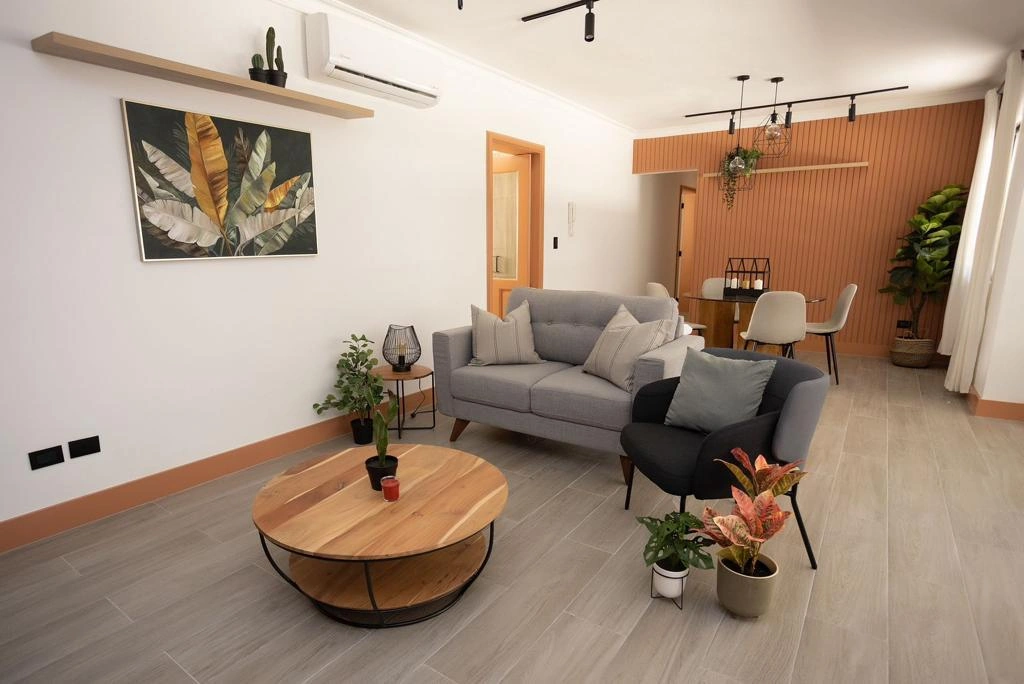 Apartamento en renta amueblado en sector Naco, 2 habitaciones con sus baños